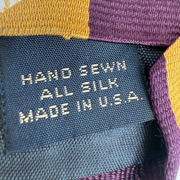 Lot Of 4 Vintage Banana Republic Handmade Silk Neck Ties Men’s Tie 1980s -90s - Picture 8 of 13